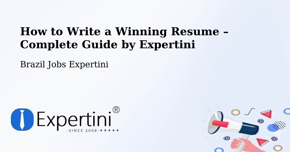 Resume Writing Guide for Job Seekers – São Fidélis - São Fidélis, Brazil Jobs Expertini